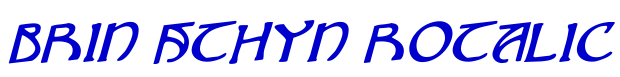 Brin Athyn Rotalic шрифт